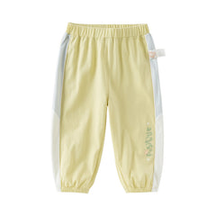 Dave&Bella Toddler Girls Summer Breathable Cotton Drawstring Casual Pants