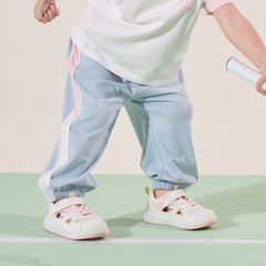 Dave&Bella Toddler Girls Summer Breathable Cotton Drawstring Casual Pants