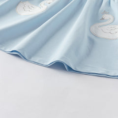 Dave&Bella Girls Summer Blue Navy Collar Cotton Dress