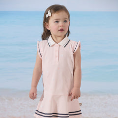 Dave&Bella Girls Summer Formal College Polo Sleeveless Dress