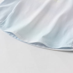 Dave&Bella Kids Girls Summer Gradient Blue T-shirt Pant Outdoor Sports Sets