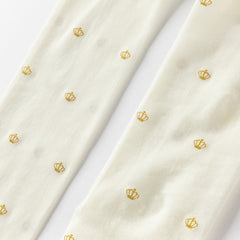 Dave&Bella Girls Summer Light Breathable Beige Footed Tights Leggings