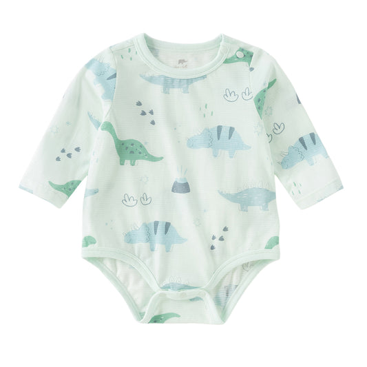 Dave&Bella Baby Girls/Boys Autumn Cotton Print One-Pieces Rompers