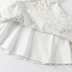 Dave&Bella Girls Summer Cotton Flower Print Sleeveless Dress