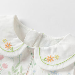 Dave&Bella Girls Summer Cotton Flower Print Sleeveless Dress