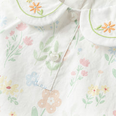 Dave&Bella Girls Summer Cotton Flower Print Sleeveless Dress