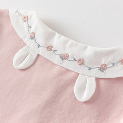 Dave&Bella Kids Girls Summer Sweet Pink Shirt Half Mesh Skirt Sets