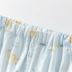 Dave&Bella Toddler Girls/Boys Summer Casual Flower/Dinosaur Print Mosquito-Proof Pants