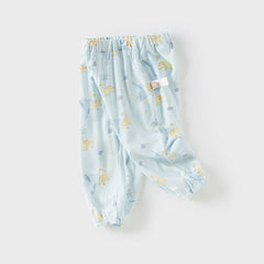 Dave&Bella Toddler Girls/Boys Summer Casual Flower/Dinosaur Print Mosquito-Proof Pants