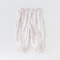 Dave&Bella Toddler Girls/Boys Summer Casual Flower/Dinosaur Print Mosquito-Proof Pants