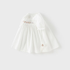 Dave&Bella Toddler Girls Summer Thin White Cotton T-Shirt Tops