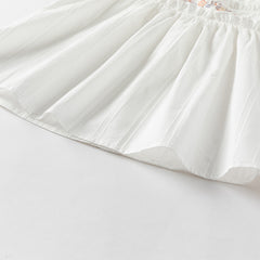 Dave&Bella Toddler Girls Summer Thin White Cotton T-Shirt Tops