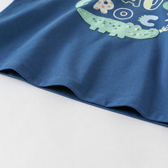 Dave&Bella Toddler Boys/Girls Summer Playful Print Classic T-shirt Tops