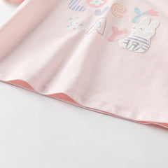 Dave&Bella Toddler Boys/Girls Summer Playful Print Classic T-shirt Tops