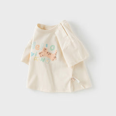 Dave&Bella Toddler Boys/Girls Summer Playful Print Classic T-shirt Tops