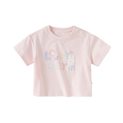 Dave&Bella Toddler Boys/Girls Summer Playful Print Classic T-shirt Tops