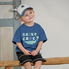 Dave&Bella Toddler Boys/Girls Summer Playful Print Classic T-shirt Tops