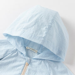 Dave&Bella Kids Boys Summer Blue Outdoor UV-protection Sunscreen Lightweight Jackets