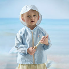 Dave&Bella Kids Boys Summer Blue Outdoor UV-protection Sunscreen Lightweight Jackets
