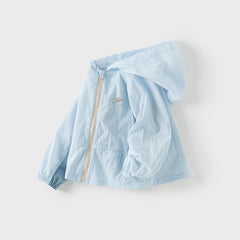 Dave&Bella Kids Boys Summer Blue Outdoor UV-protection Sunscreen Lightweight Jackets