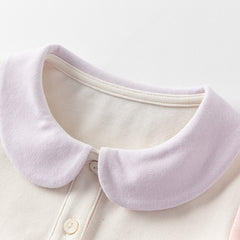 Dave&Bella Girls Summer Cotton Beige Polo Sweet T-shirt Top