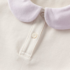 Dave&Bella Girls Summer Cotton Beige Polo Sweet T-shirt Top