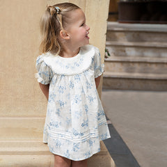 Dave&Bella Girls Summer Cotton Fresh Floral Princess Dress