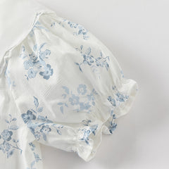 Dave&Bella Girls Summer Cotton Fresh Floral Princess Dress