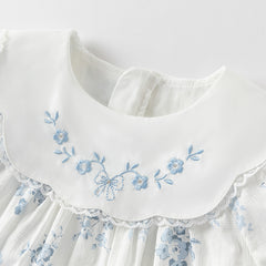 Dave&Bella Girls Summer Cotton Fresh Floral Princess Dress