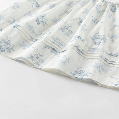 Dave&Bella Girls Summer Cotton Fresh Floral Princess Dress