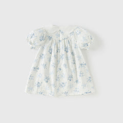 Dave&Bella Girls Summer Cotton Fresh Floral Princess Dress