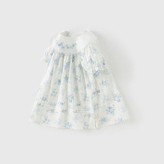 Dave&Bella Girls Summer Cotton Fresh Floral Princess Dress