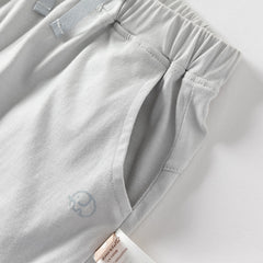 Dave&Bella Toddler Boys Summer Casual Breathable Cotton Loose Drawstring Pants