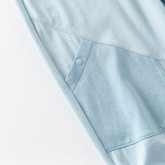 Dave&Bella Toddler Boys Summer Casual Breathable Cotton Loose Drawstring Pants