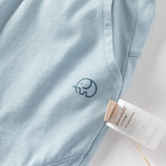 Dave&Bella Toddler Boys Summer Casual Breathable Cotton Loose Drawstring Pants