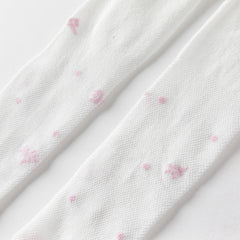 Dave&Bella Girls Summer White/Pink/Beige Thin Footed Tights Leggings