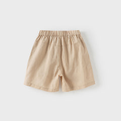 Dave&Bella Toddler Boys Summer Khaki/Army Green Straight-leg Mid-length Shorts