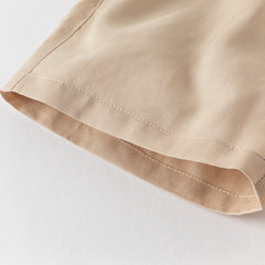 Dave&Bella Toddler Boys Summer Khaki/Army Green Straight-leg Mid-length Shorts