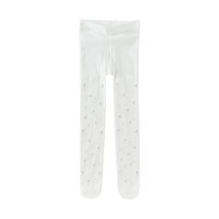 Dave&Bella Kids Girls Summer Versatile White Stretchy Lightweight Footed Tights Leggings