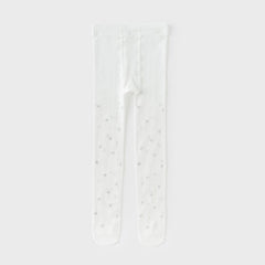 Dave&Bella Kids Girls Summer Versatile White Stretchy Lightweight Footed Tights Leggings