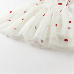 Dave&Bella Girls Summer Sleeveless Knit Princess Mesh Dress