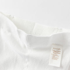 Dave&Bella Girls Summer White/Pink/Beige Thin Footed Tights Leggings