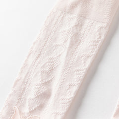 Dave&Bella Girls Summer White/Pink/Beige Thin Footed Tights Leggings