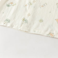Dave&Bella Toddler Boys/Girls Grey Green/Orange Pink Indoor Comfortable Print Pajamas