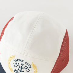 Dave&Bella Toddler Boys Casual White Breathable Baseball Caps