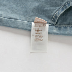 Dave&Bella Toddler Girls Summer Stylish Denim Blue Straight-leg Wide Lightweight Jeans