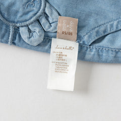 Dave&Bella Summer Toddler Girls Stylish Denim Blue Loose Comfortable Jogger Jeans