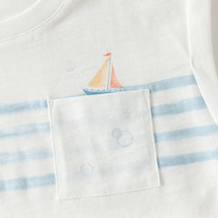 Dave&Bella Summer Toddler Boys White Round Collar Sleeveless Lightweight Tank Tops