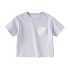 Dave&Bella Kids Boys/Girls Summer Versatile Multi-color Lightweight T-shirts