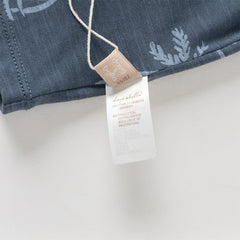 Dave&Bella Toddler Boys Summer Beige/Dark Blue Stylish Print Casual T-shirts